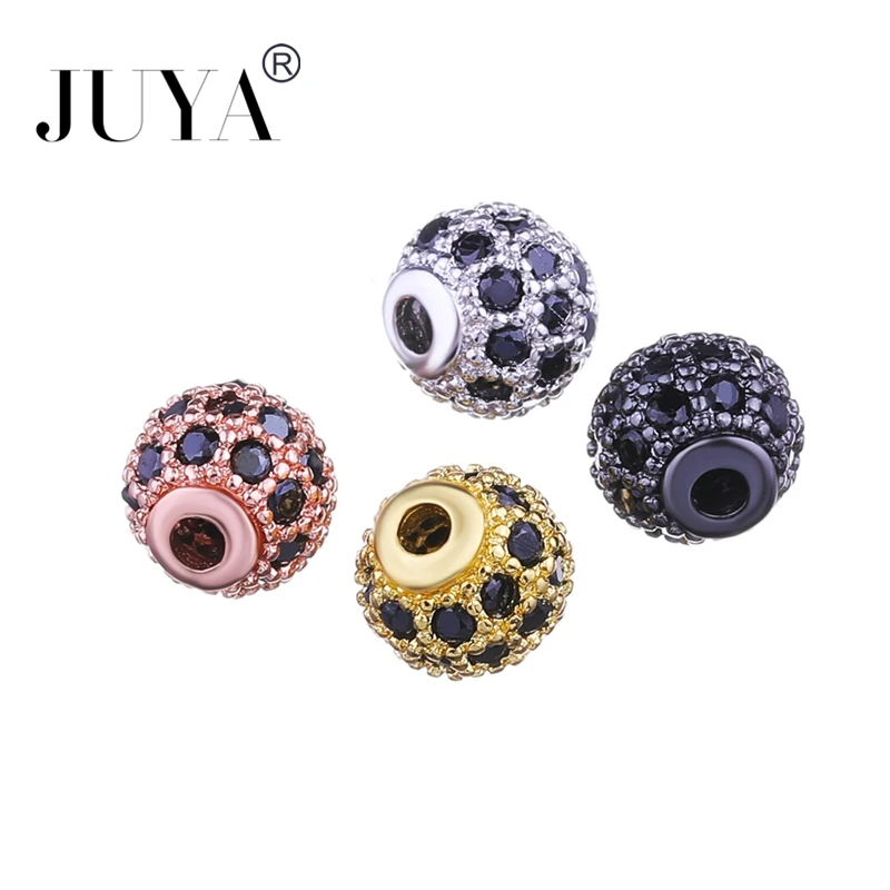 10 Pcs 6 mm Round Ball Loose Beads For Jewelry Making Cubic Zirconia Lucky Bead Charm Pendants DIY Handmade Jewelry Accessories