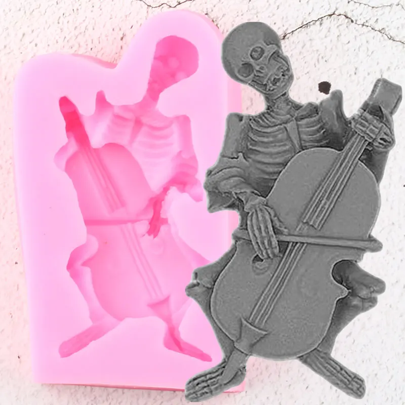 Силиконовые формы для виолончели форма мыла и помадки ручной работы инструменты