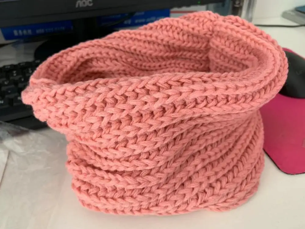 adult pink Г. Лидер продаж, зимний шейный платок для женщин и детей, хлопковый детский нагрудник, теплые мягкие шарфы для мальчиков и девочек, вязаные, с круглым вырезом, Scarf60 - Цвет: adult pink