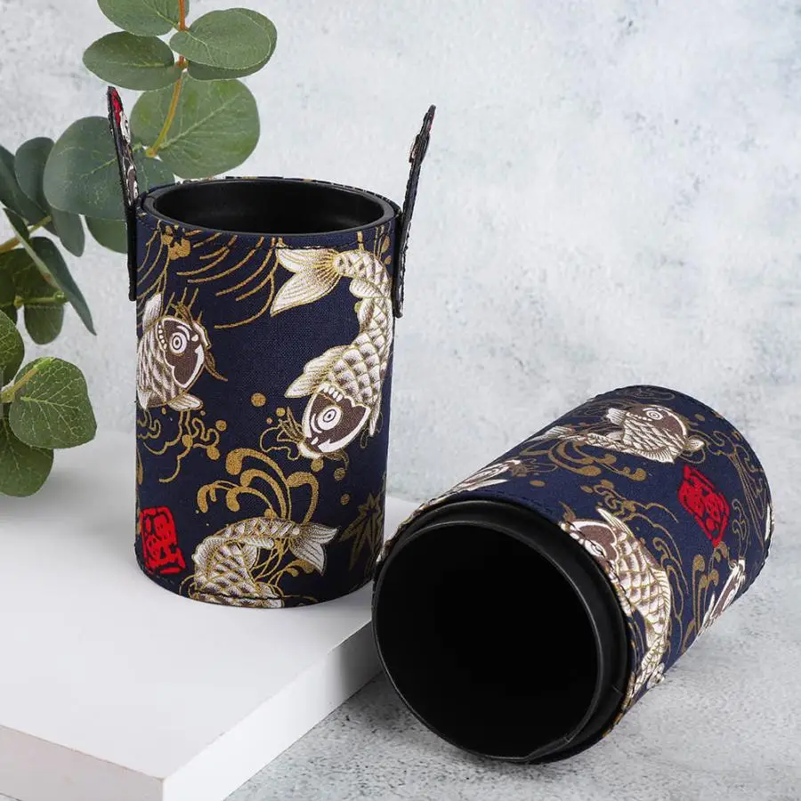 Портативный держатель для кистей из искусственной кожи макияжа дорожный