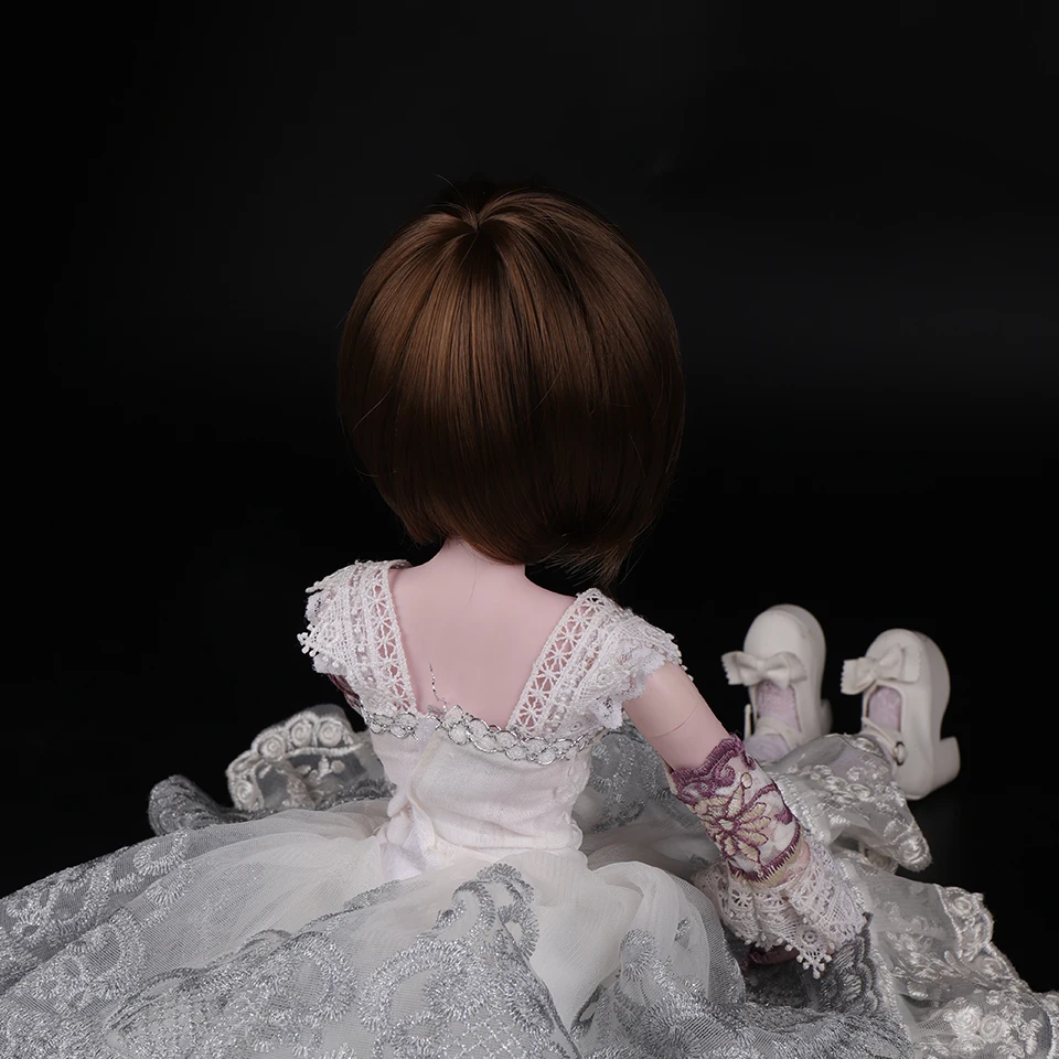 Cataleya BJD парик 1/3 1/4 короткие черные прямые и кудрявые челки волос Высокая температура волокна для куклы