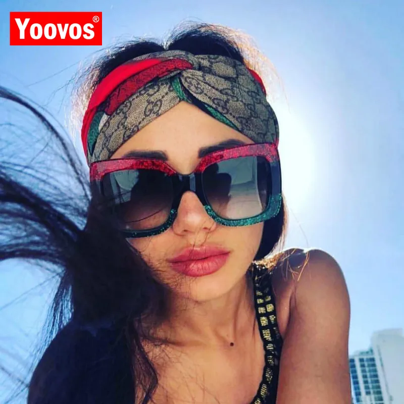 Yoovos солнцезащитные очки с квадратными линзами женские Элитный бренд