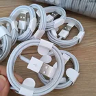 10 шт.лот, 1 м3 фута, 8-контактный USB-кабель для зарядки apple iphone 6, 6s, 7, 8 Plus, аксессуары для зарядки iphone 11 Pro max мобильный телефон