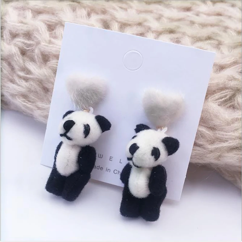 Lateefah модное ювелирное изделие серьги в виде панды себе Висячие серьги-клипсы