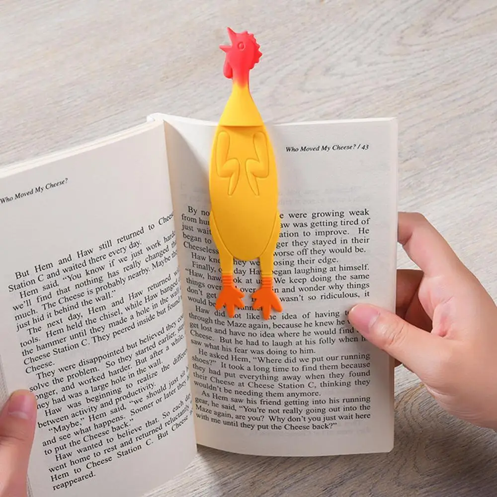 Милые животные Angry Закладка с цыпленком каваи кремнезема Bookmarks для книг рекламный подарок канцелярские пленки Закладка