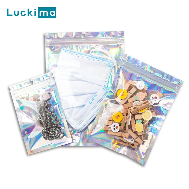 16 размеров толстое Ziplock мешок 100/200 шт Алюминий Фольга Чехлы самоуплотняющийся