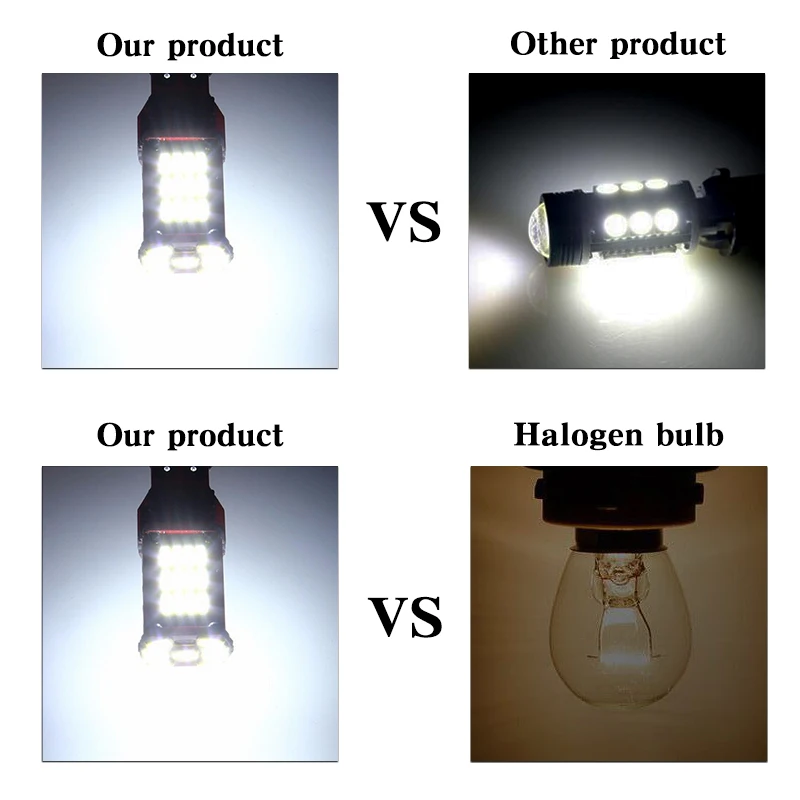 

2x T15 T16 W16W LED Reverse Light Bulb 920 921 912 Canbus 4014 33SMD Highlight LED Backup Parking Light Lamp Bulbs DC12V