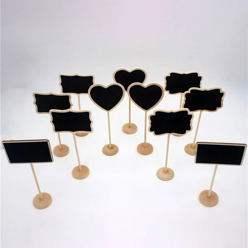 10 шт./компл. креативный маленький мел доска Свадебное торжество сердце девичник