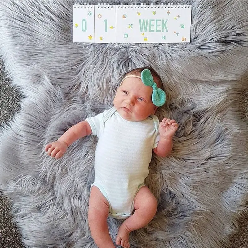 

Baby Monthly Newborn Photos Funny Milestone Flip Book Photography Photo Album Month Milestone Cards