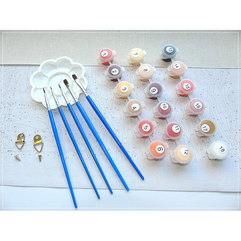 Набор для рисования по номерам на холсте с рамкой|Картины номерам| |