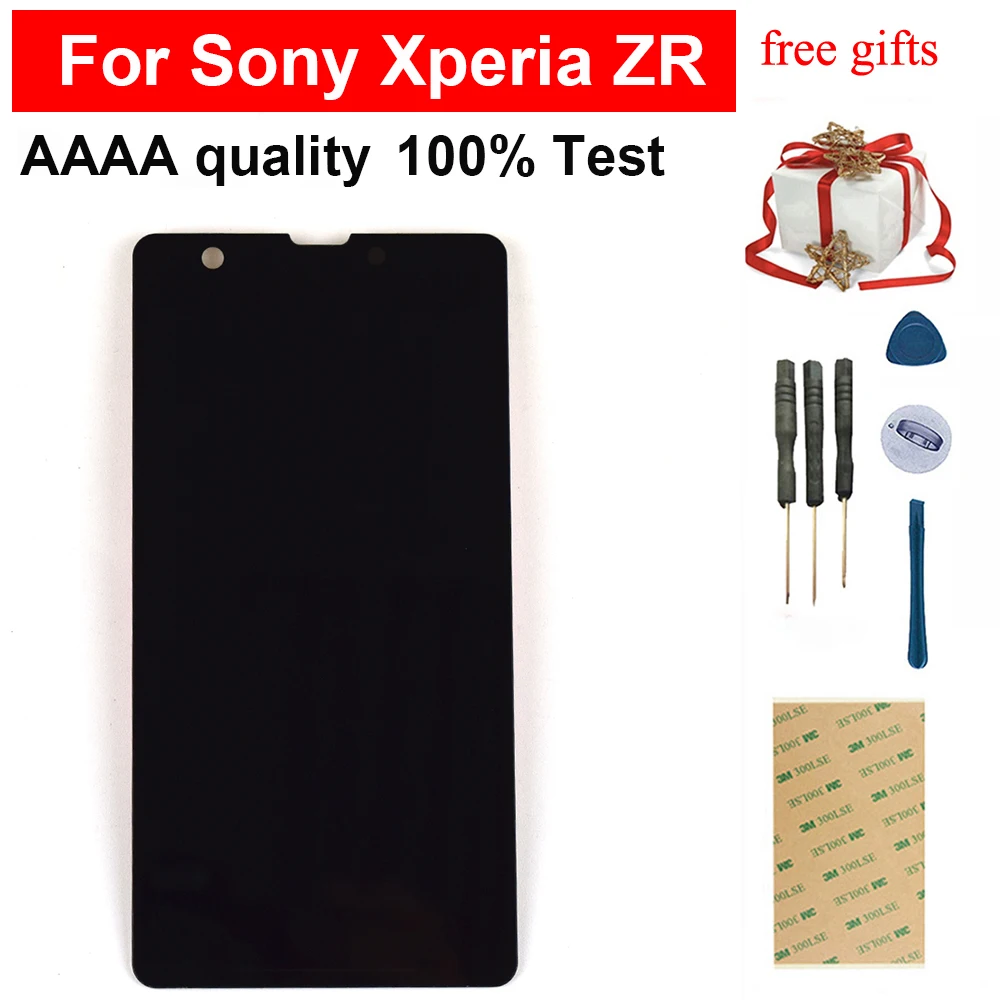 Для sony Xperia ZR M36H ЖК дисплей кодирующий преобразователь сенсорного экрана в сборе