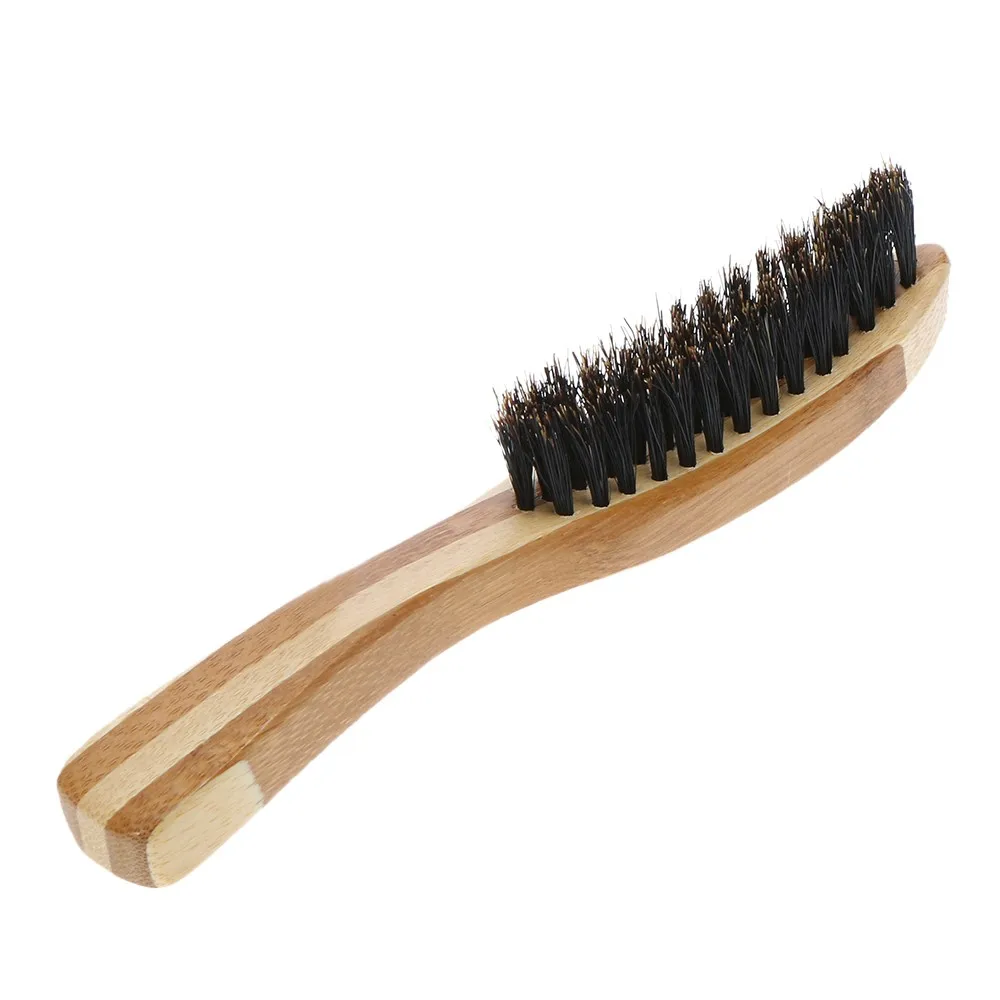 

Men's Boar Bristle Beard Brush Mustache Shaving Brush Facial Hair Brush Bamboo Long Handle W3967