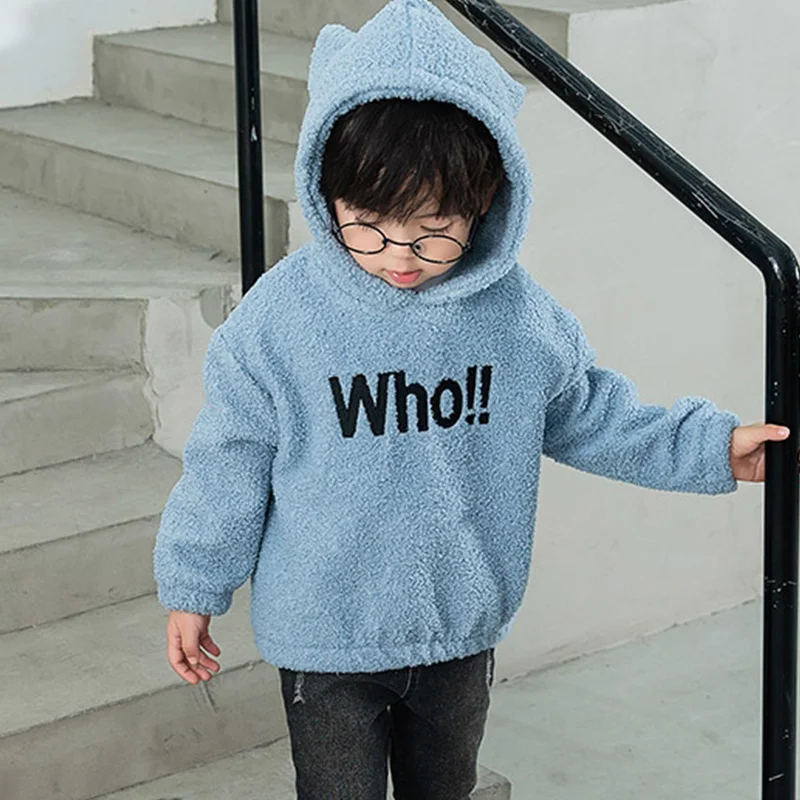 Детские толстовки EU1 для подростков одежда мальчиков и девочек плотный свитер