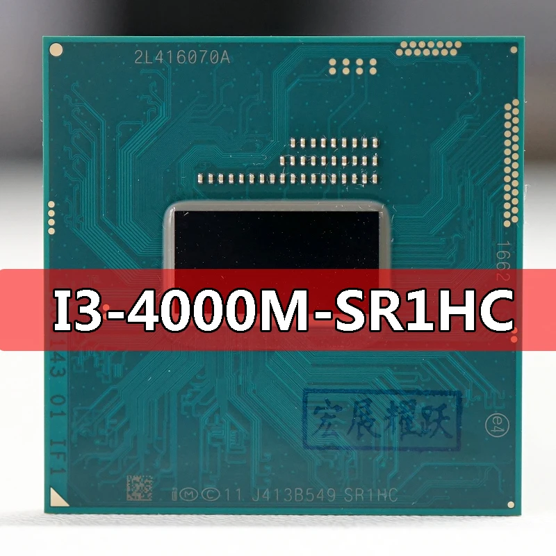 Процессор Intel Core SR1HC i3-4000M i3 4000M для ноутбука Разъем G3 rPGA946B подходит набора