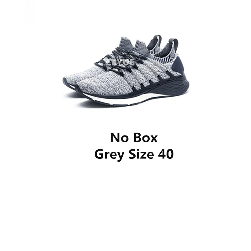 Gray Without Box 40 Оригинальные кроссовки Mijia 3 Mi Mijia Shoes3 для мужчин, спортивная обувь для бега, композитная подошва, искусственная кожа, устойчивая поддержка, толстая стелька-губка - Цвет: Gray Without Box 40