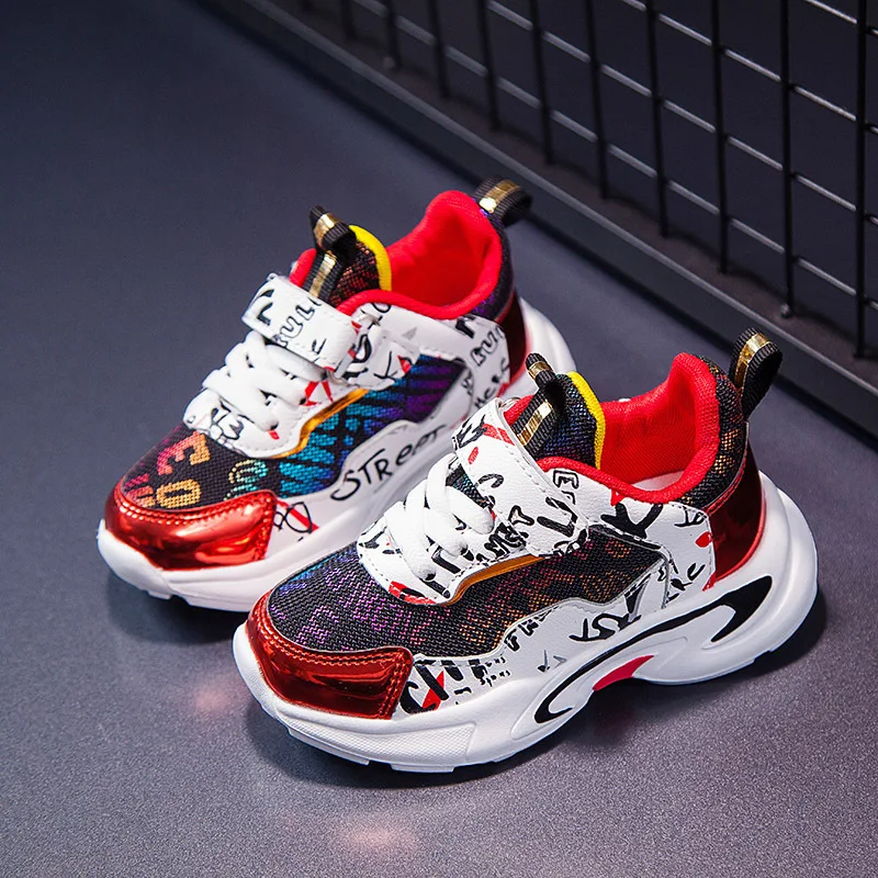 Детские Нескользящие кроссовки для мальчиков и девочек размеры 27-37 | Детская
