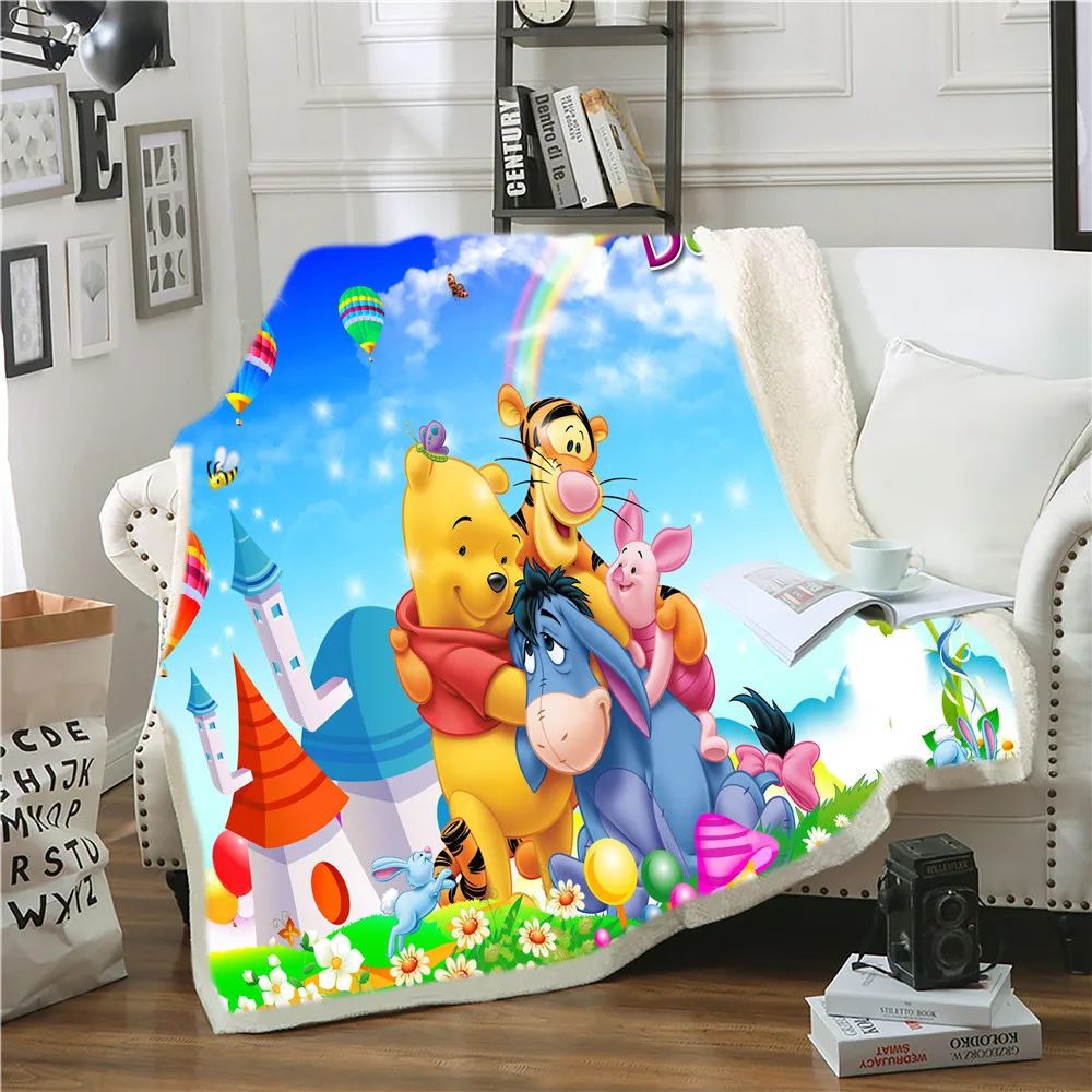 Одеяло с 3D рисунком из мультфильма Диснея пух медведь одеяло под радугой