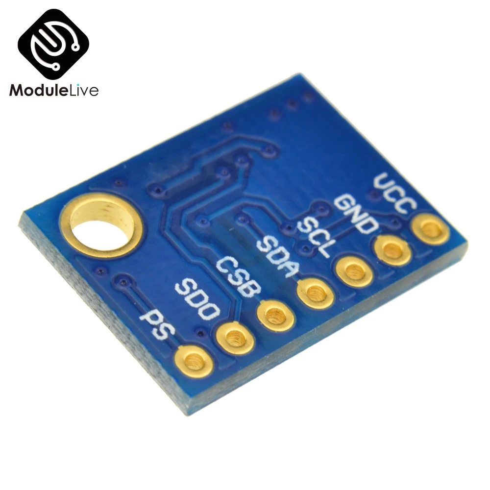 

GY-63 MS5611 High-resolution Atmospheric Height Sensor Module IIC I2C / SPI interface Communication Board