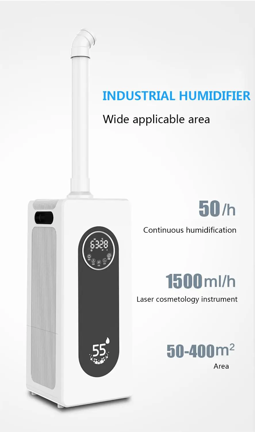 

Floor-Standing Ultrasonic Air Humidifier With Large Capacity And High Power Industrial Commercial Fresh-Keeping Purifier