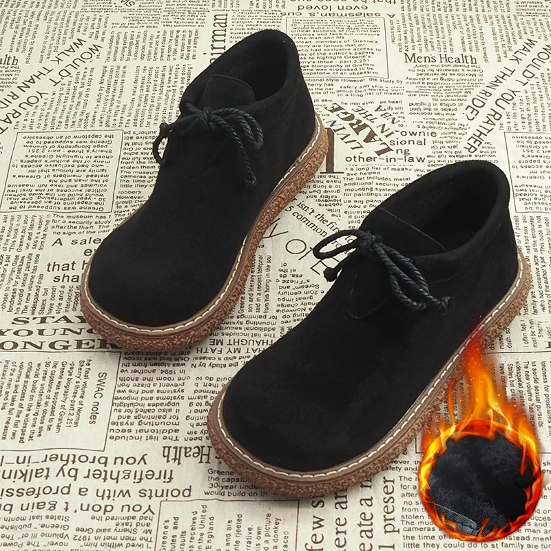 Японские ботинки в стиле Харадзюку с большим носком повседневная обувь на