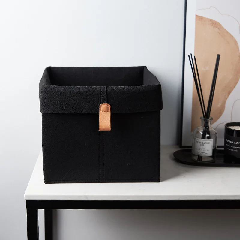 Войлочные корзины для хранения органайзер ванной комнаты домашний декор чайного