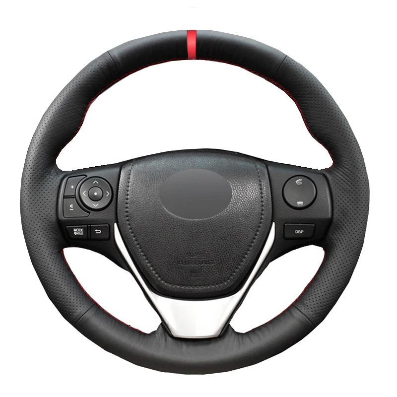 Ручное шитье руля для Toyota Corolla Fielder 2014 2015 2016 2017 2018 2019 2020 оплетка на руле|Чехлы руль| |