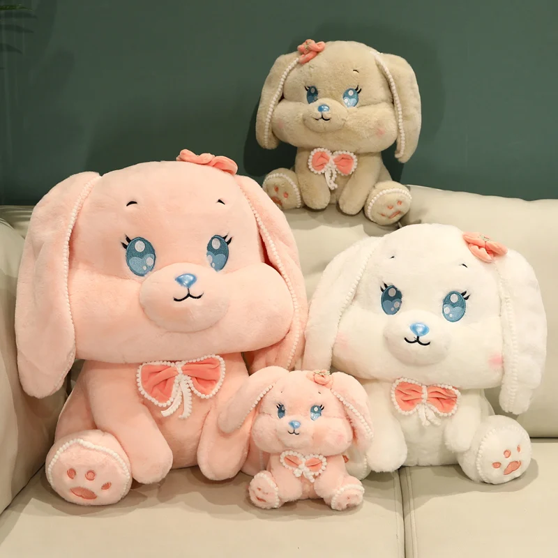 

Kawaii Big Long Ears Rabbit Plush Animals Toys Stuffed Bunny Doll Soft Cartoon Baby Sleep Appease Pillow Kids Birthday Gifts
