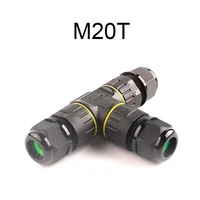 ip68 waterproof connector y type 6 16mm 5 pin electrical adapter wire connector screw pin connector led light outdoor connection