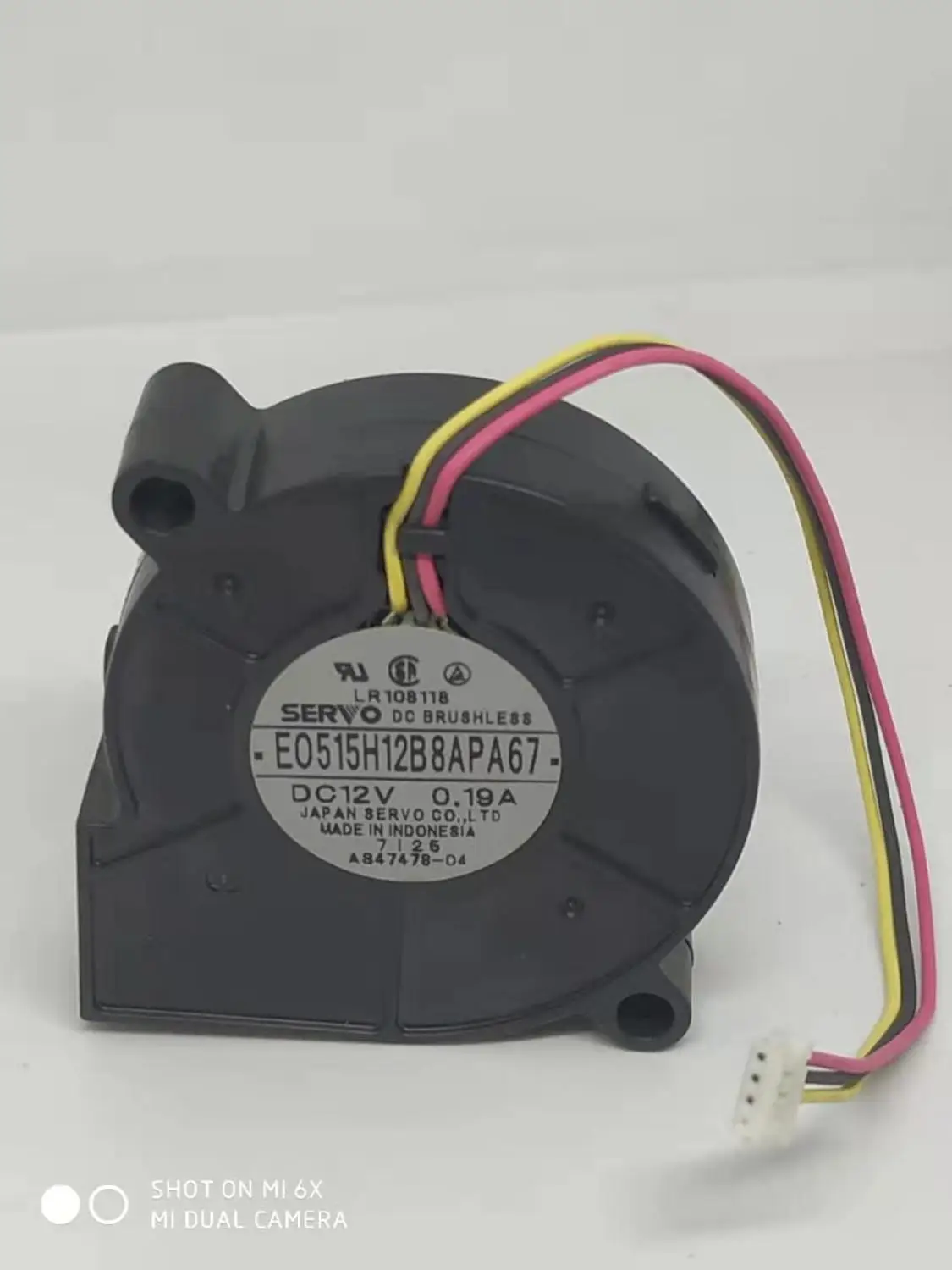 

Servo E0515H12B8APA67 5015 12V 0.19A 5CM centrifugal fan turbo blower