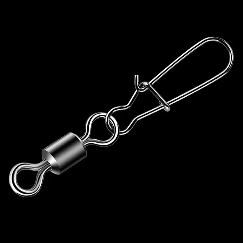 50 шт./лот рыболовный Соединитель с застежкой &quotбулавка&quot подшипник поворотный