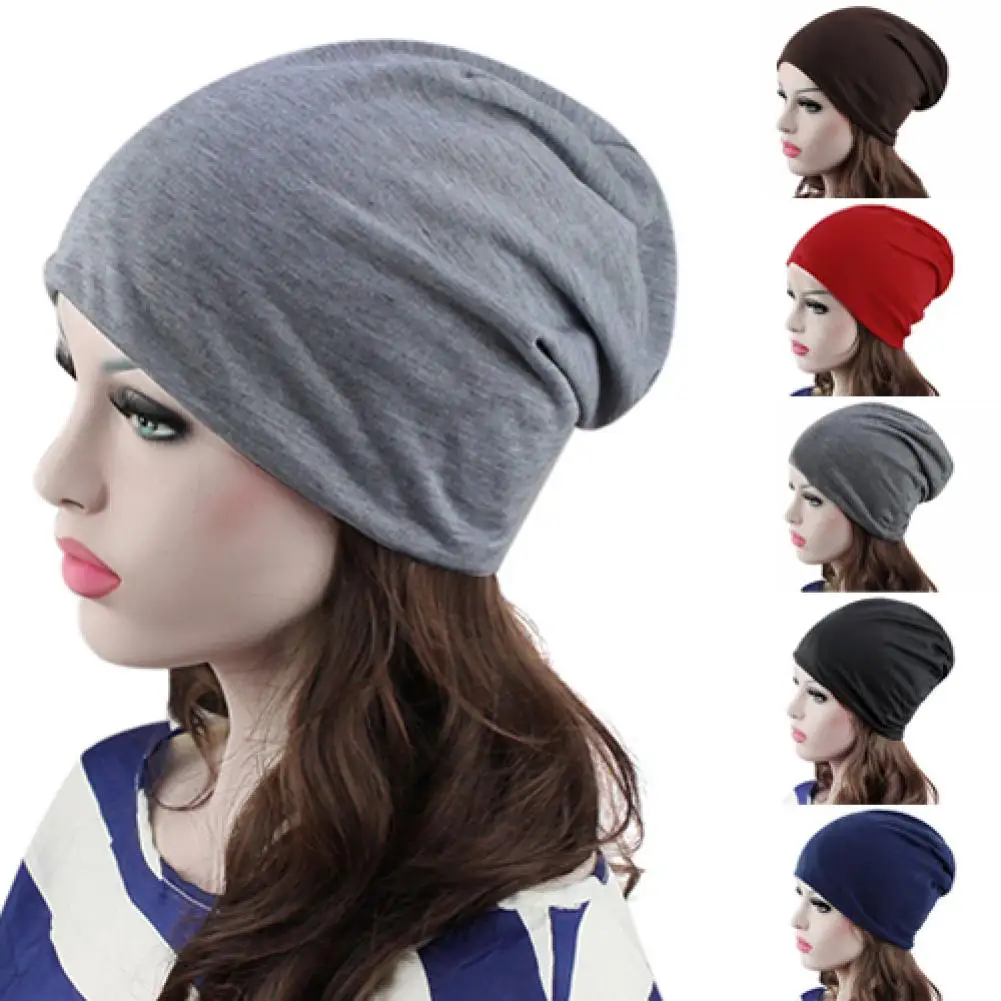 

50% HOT SALES!!! Fashion Men's Women's Solid Color Slouch Hip-pop Beanie Baggy Knit Hat Ski Cap