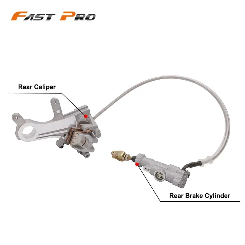 Motorcycle Rear Brake Caliper Master Cylinder Oil Hose For Honda CR125R 250R CRF250R 250RX 250X 450R 450RX CRF450X CRF450L 2019 |
