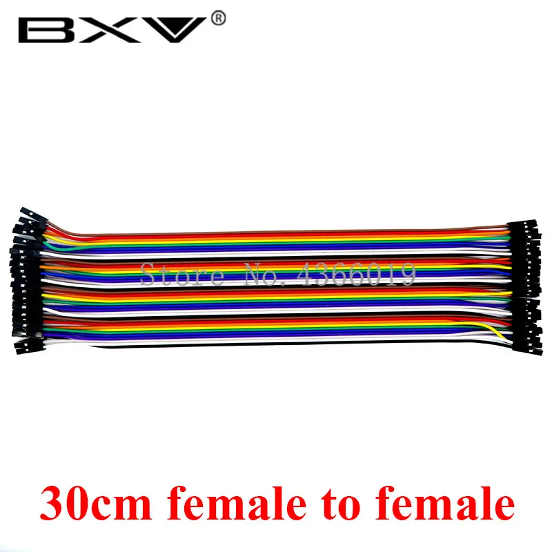 30cmFemale to Female Dupont Line 30 см 40Pin штекер-Папа+ папа-женщина и женщина-женщина перемычка провод Dupont кабель для Arduino DIY KIT - Цвет: 30cmFemale to Female