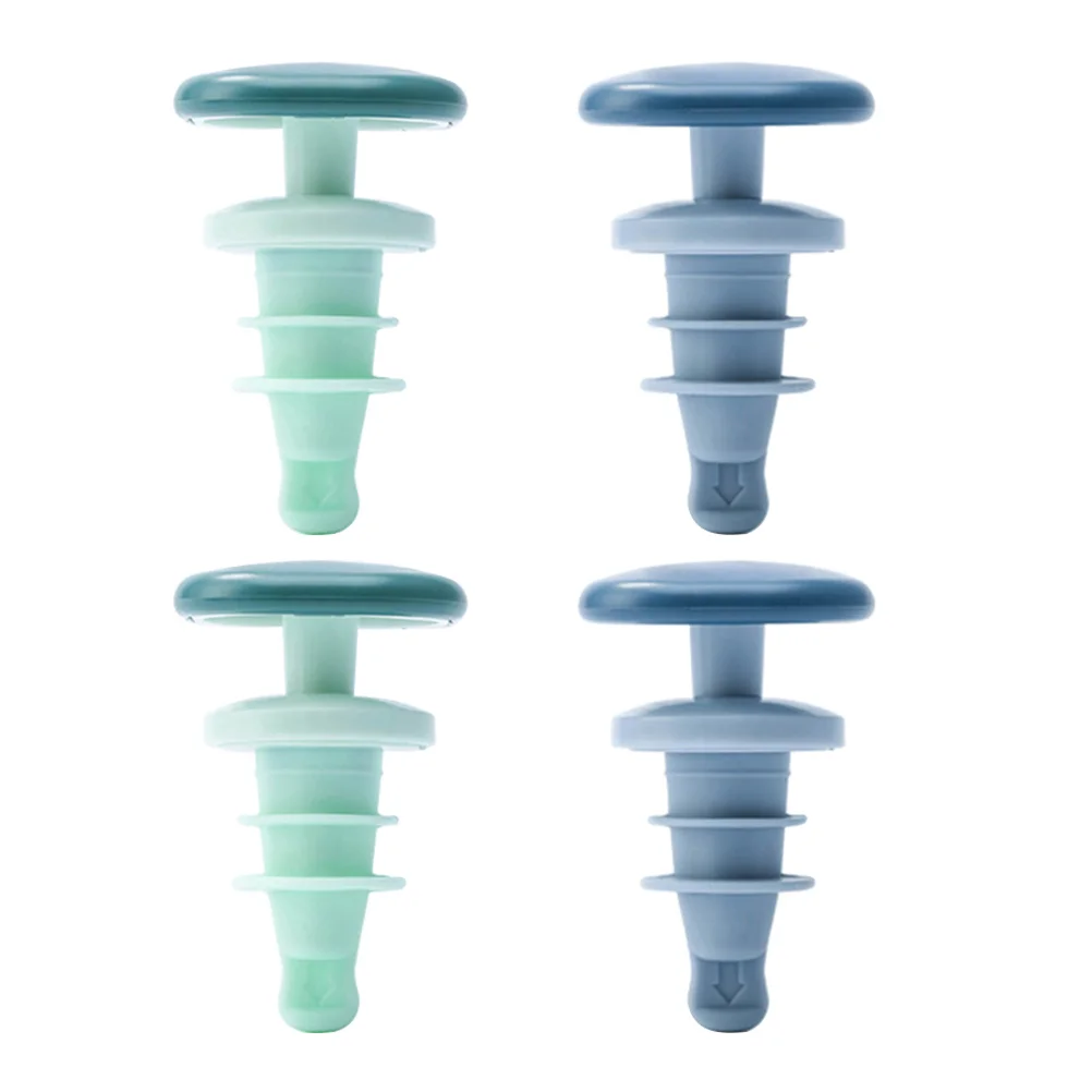 

4 шт. пыленепроницаемые пробки для бутылок, многофункциональные силиконовые аксессуары