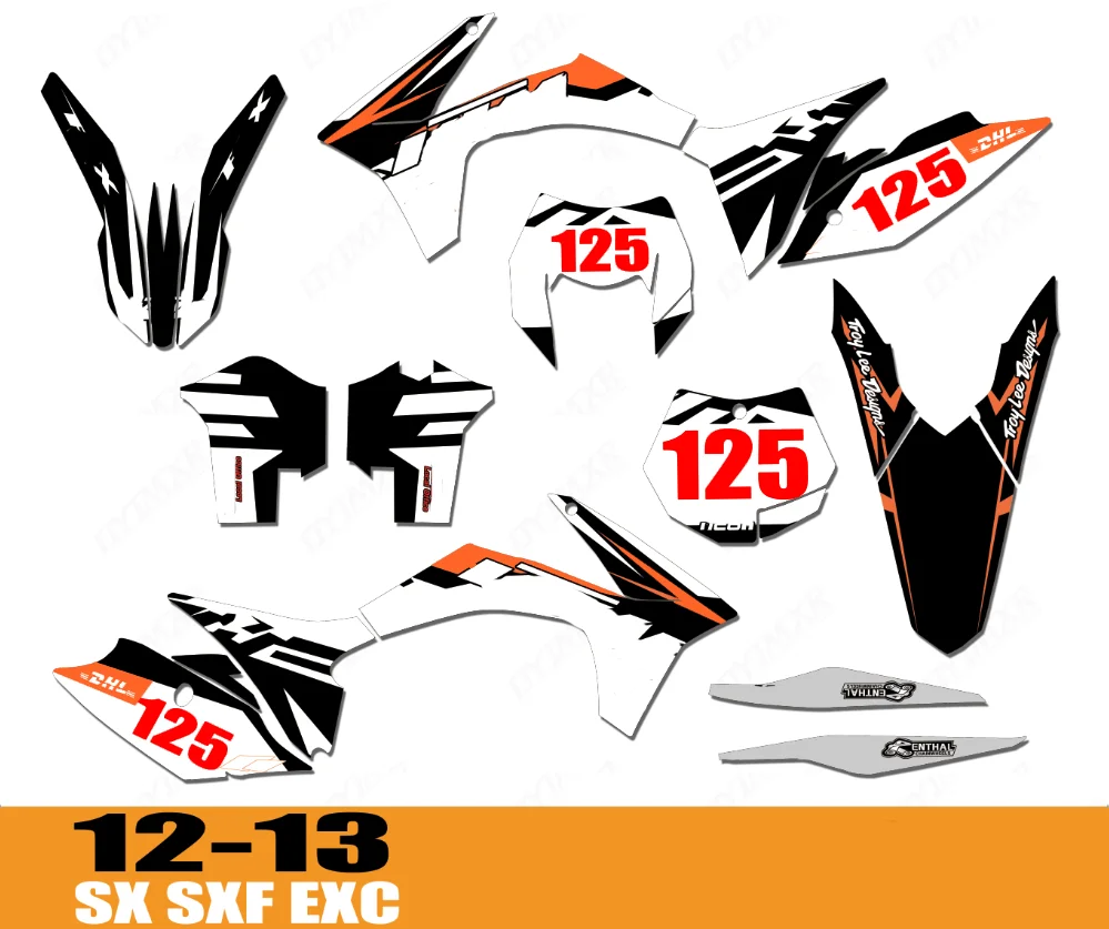 

Мотоциклетные наклейки для KTM 125 150 200 250 300 350 450 SXF SX 500 2012 EXC2012 2011 XC2011graphics Фоновые наклейки kits