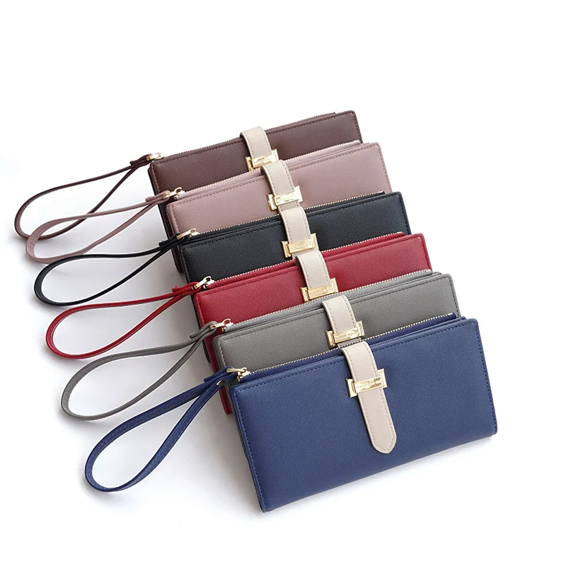 

New Women Wallets Fashion Long Leather Top Quality Card Holder Classic Female Purse Zipper Brand Wallet For Women