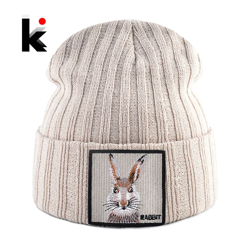 

Knitted Beanies For Men And Women Knitting Solid Color Skullies Hat With Embroidery Patch New Fashion Skullies Beanies Boys Hats