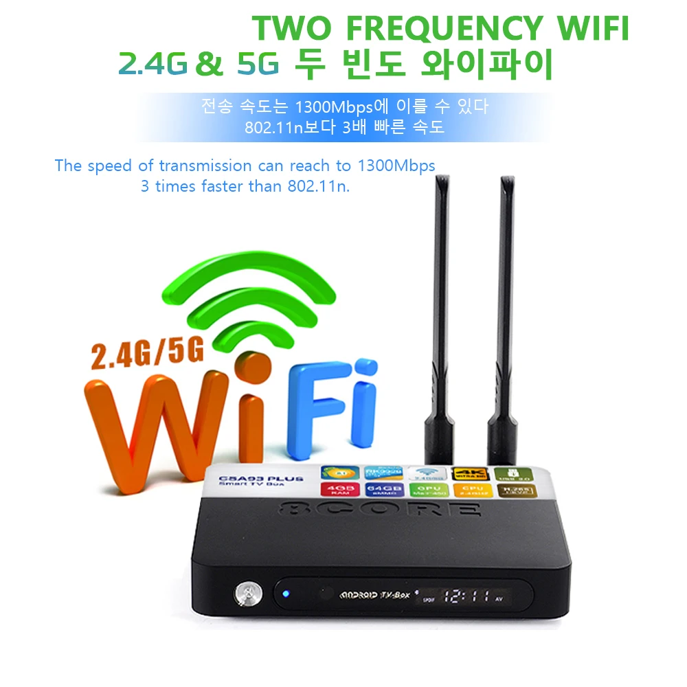 Новый Android 8 1 tv Box CSA93 Plus 2 4G/5G WiFi USB 3 0 телеприставка для 4K видеоигр поддержка Netflix