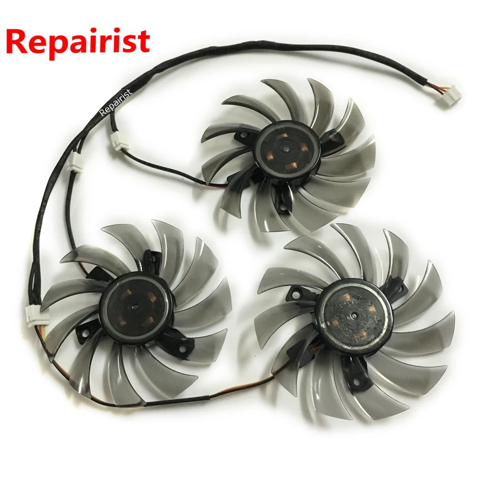 3 шт./компл. HD7870/R9 270X кулер для графического процессора 3-контактный вентилятор