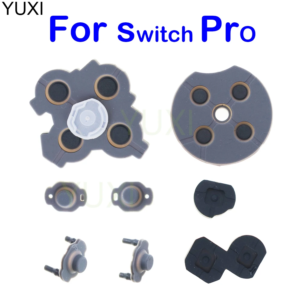 

YUXI 1 set Conductive adhesive Replacement For Nintend Switch NS Pro Console ABXY Cross Button Conductive Rubber Pad