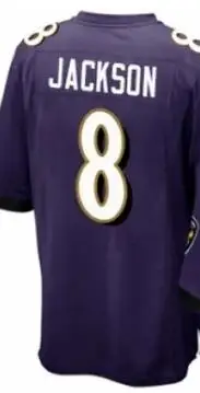 

Футболка с вышивкой, Американская футболка с ламаром Джексоном для мужчин, женщин, детей, Молодежная Футболка с фиолетовыми воронами