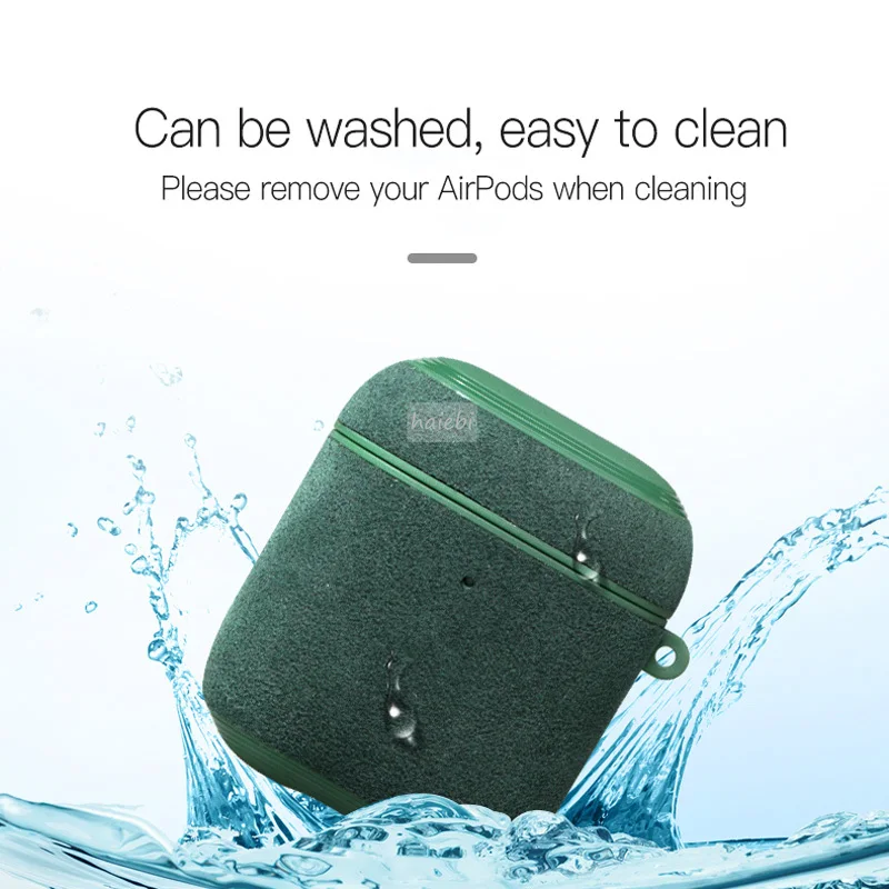 Итальянская Алькантара чехол для AirPods Pro Роскошный из искусственной кожи AirPod 2 &amp 1