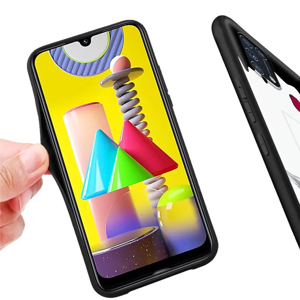 

Phone Case For Samsung Galaxy M31s M30s M31 M51 M30 M20 M11 Note 20 Ultra 10 Lite Plus 9 Black Cover Anime Attack On Titan girl