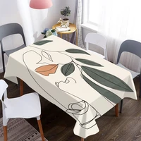 customizable 3d tablecloth nordic famous art painting washable cloth rectangle round table cover party wedding decoration