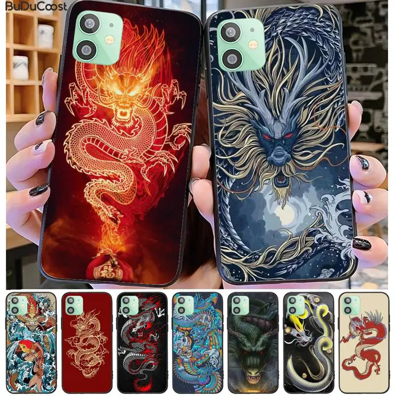 Чехол Hrmes для телефона в китайском стиле с изображением дракона iphone 11 Pro11 Pro Max X XS XR