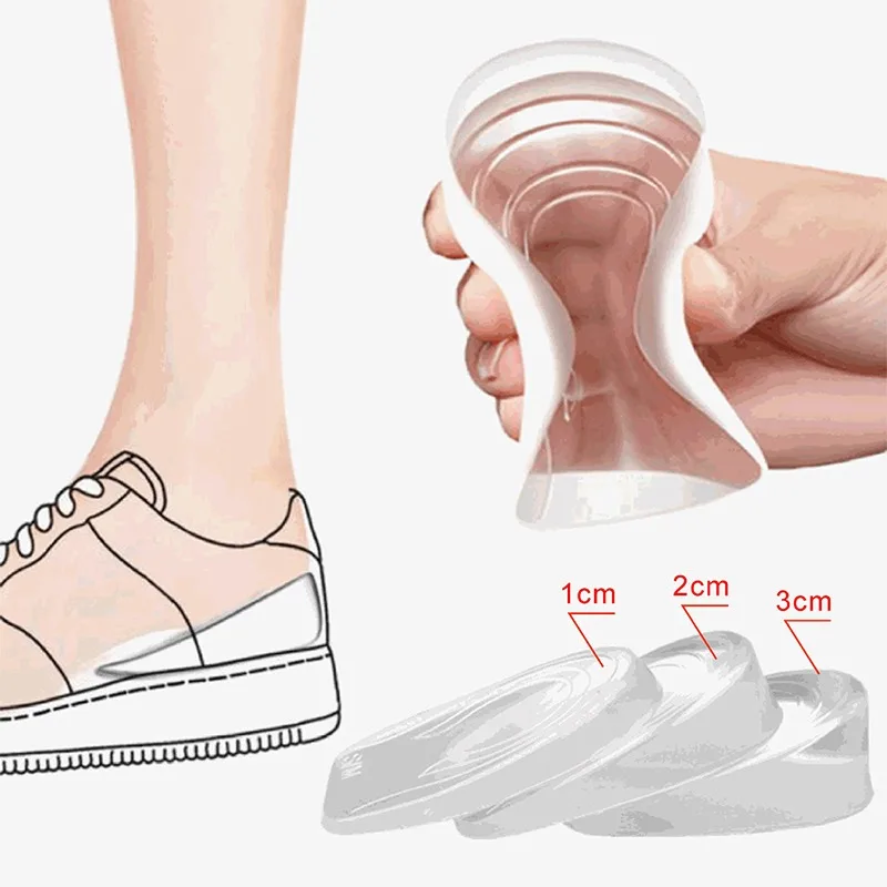 Силиконовые вставки для увеличения роста подъема обуви защита ног эластичная