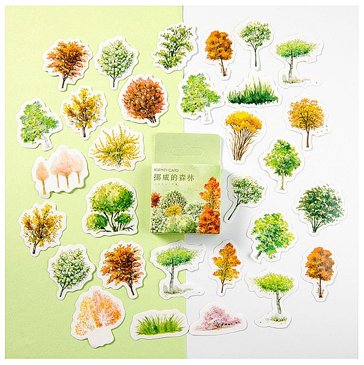 46pcs/box Lovely Plants Series Seal paste Office Schools child stickers (dd-155)