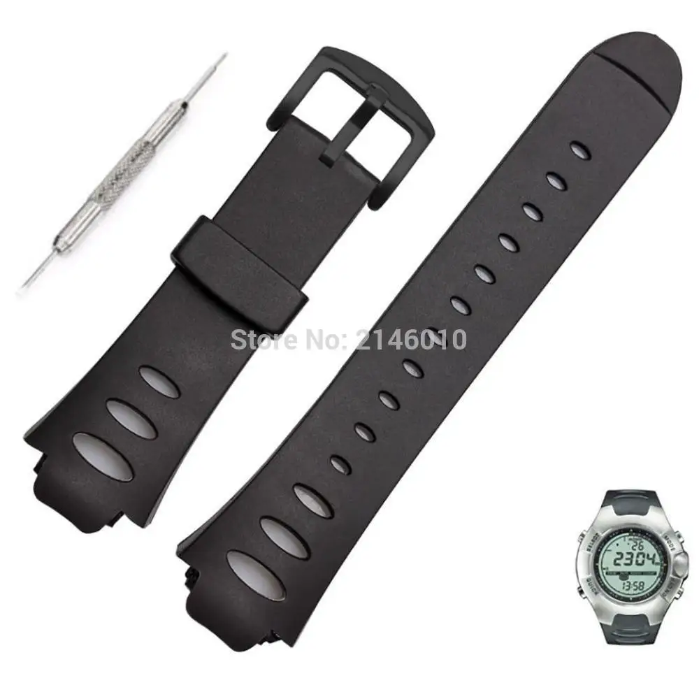 Резиновый сменный ремешок для наручных часов SS0S4723000 SUUNTO Expert SR X6HRM Пряжка из