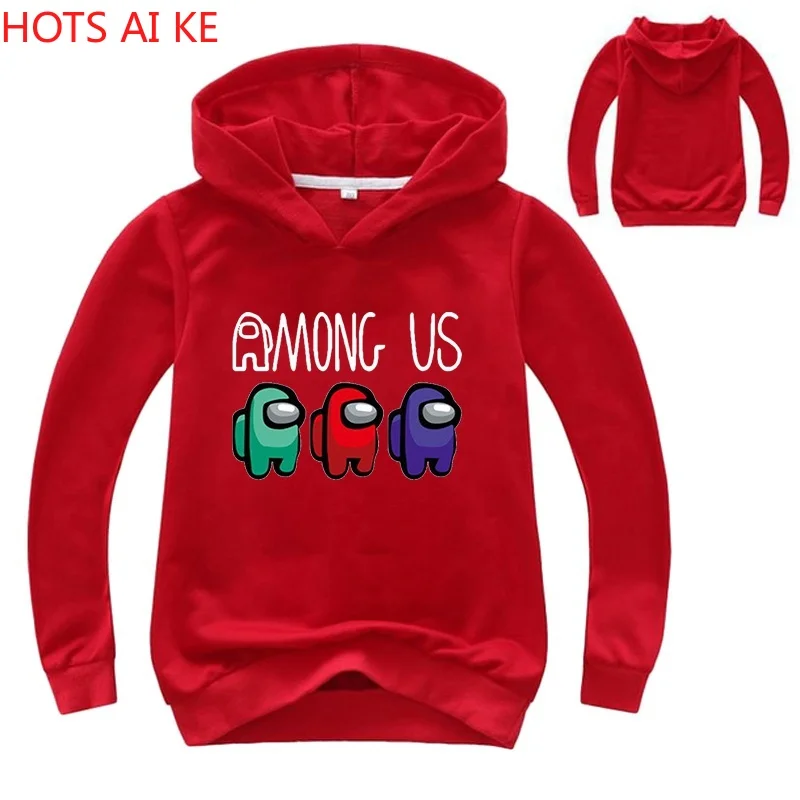 

Fashion Kids Hoodies Popular Among Us Printed Sweatshirt Pullover Children Casual Clothes Tops