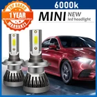 H4 H7 светодиодный Автомобильные противотуманные фары COB лампа Hi-Lo Beam 120 Вт 26000LM чистый белый высокая мощность 6000K подходит для автомобиля FO1 авто светодиодный лампы аксессуары